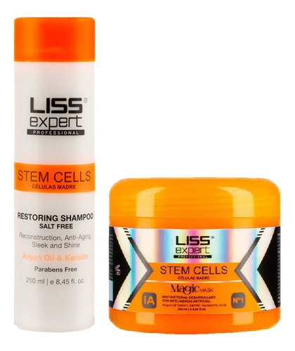 Liss Expert Shampoo + Mascara Magic 250g Celulas Madre