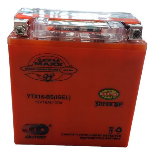 Batería Ytx16 12v 14a. Gel 