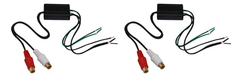 2x Speaker To 2 Rca Line Out Converters From