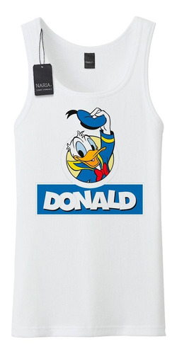 Musculosa Hombre Pato Donald Dibujo Art Logo - Pspd6