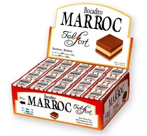 Bocadito Marroc Bombon Felfort 60unidades Golosina Chocolate