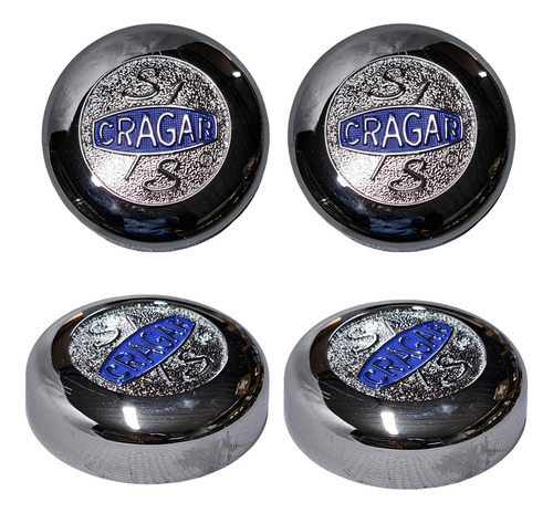 Calotas Roda Cragar Ss Miolo Centercap Cromadas Importadas