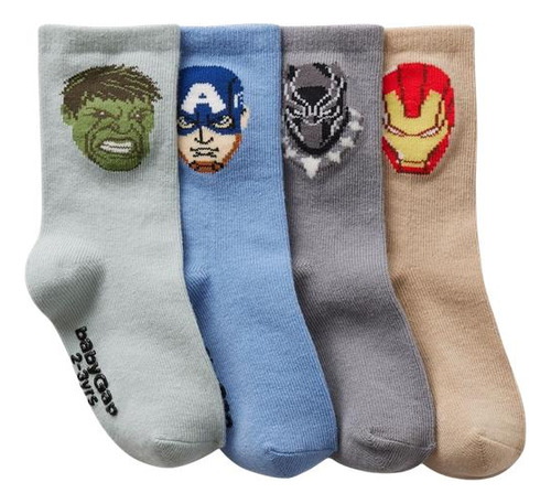 Calcetines Pack De 4 Bebé Gap Marvel Multicolor