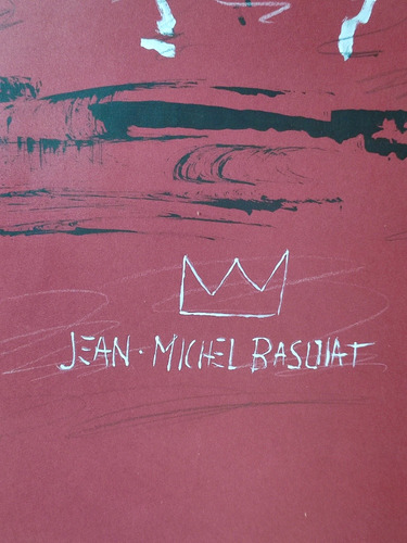 Antiguo Dibujo Firma Jean Michel Basquiat