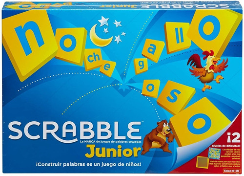 Imagen 1 de 3 de Scrabble Junior: Juego De Mesa Para La Familia Y Amigos