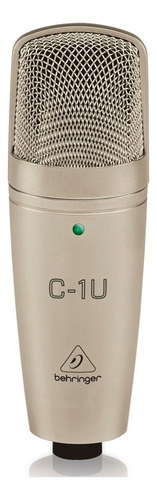 Microfone Behringer C-1u Condensador Cardioide Cor Dourado