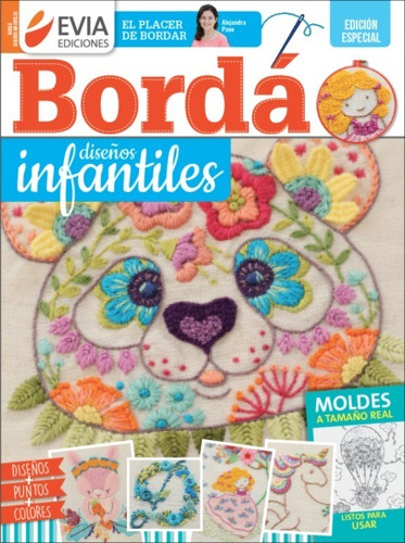 Bordado Diseños Infantiles -delicadas Puntadas -5 Revistas