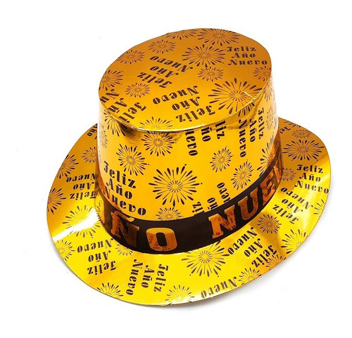 Gorro Copa Carton F.a.n. Dorado X1 Uni