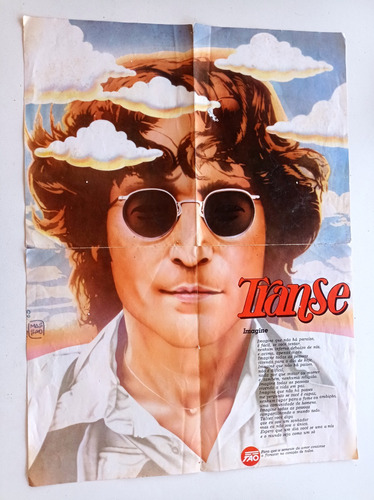 Super Pôster John Lennon - Imagine - Revista Transe 