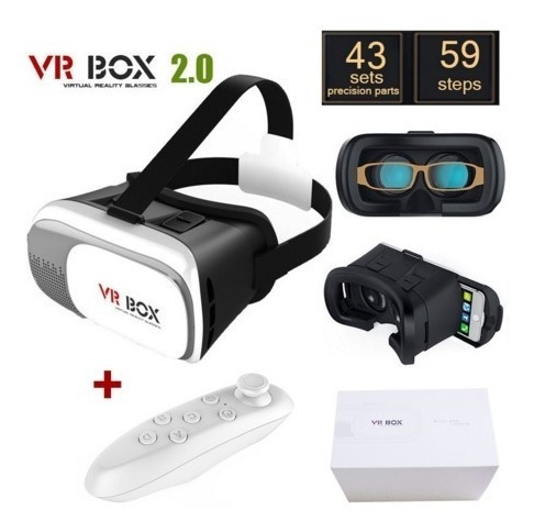 Imagen 5 de 6 de Gafas Realidad Virtual 3d Vr Box + Control Bluetooth Juegos