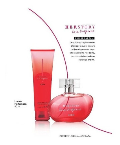 Avon Herstory Love Inspires Fragancia Femenina + Locion Set