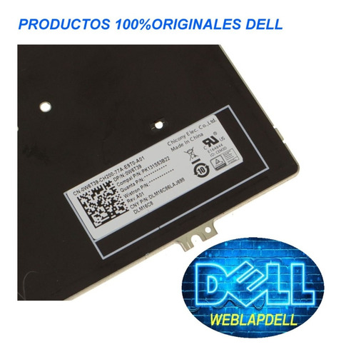 Teclado Dell Latitude  5280 Retroiluminado Original 