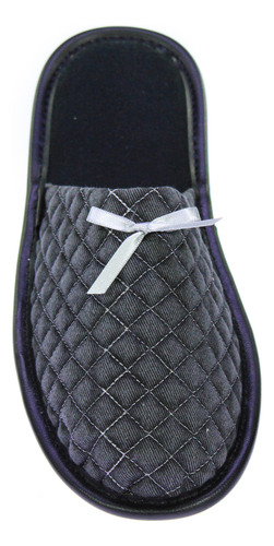 Pantufla Dama Calzatura 10009 Descanso Confort Negro Lavable