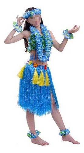 Disfraz De Cosplay Hawaiano For Mujer Y Niña, Flower Lei He