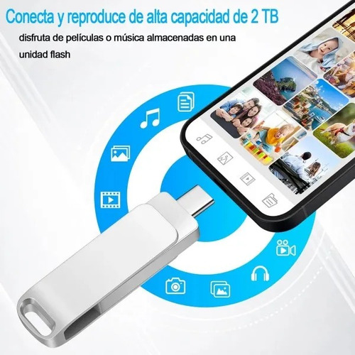 2 Tb De Alta Velocidade 3.0 2 Em 1 Tipo C E Unidade Flash Us