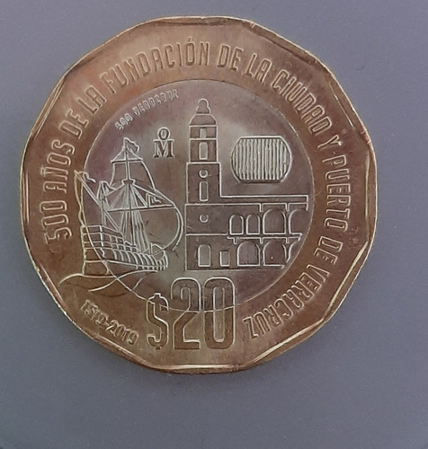 Moneda De $20 Mexicanos Conmemorativa; Envío Gratis