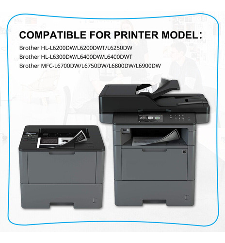 5pk Tn880 Toner Compatible With Brother Hl L6200dwt L620 Cch