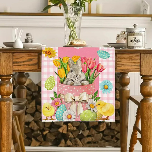Rii Mesa De Easter Mantel De Pascua Decoración Camino De