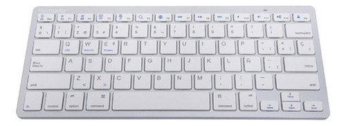 Teclado Inalambrico Bluetooth Tecmaster Tm-100507 Color del teclado Blanco