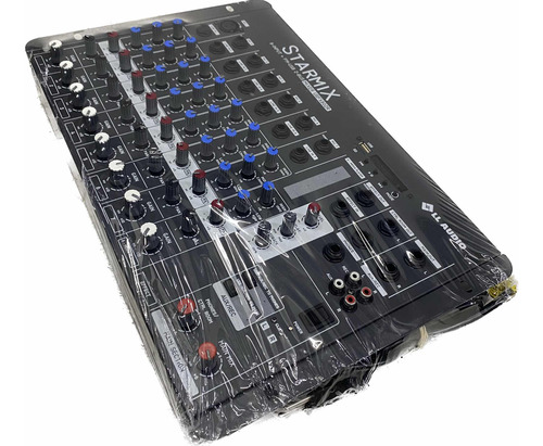 Mesa Som 8 Canais Usfx802 Ll Audio Console Efeito Bluetooth