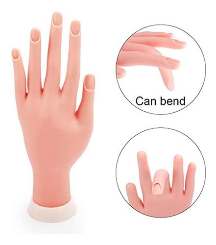 Manos De Práctica Para Uñas Acrílicas, Maniquí De Uñas Para