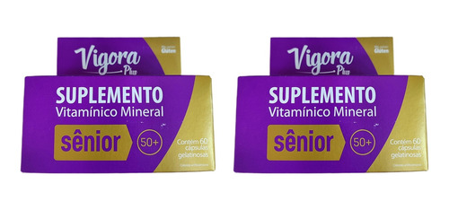 Vitamínico Y Mineral Senior +50 Vigora (120 Caps Total)