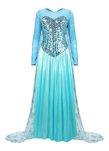 Mujer Elegante Princesa Vestido Cosplay Traje Navidad F...