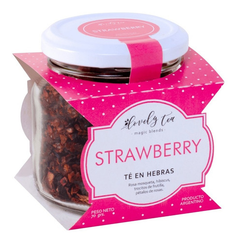 Te En Hebras Sin Teina Strawberry Lovely Tea Frasco X 70gr