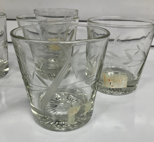 Vasos Cortos De Cristal Tallado Para Whisky 6 Unidades