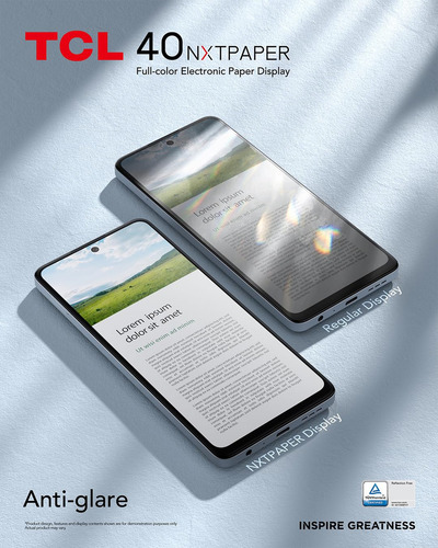 Smartphones Tcl 40 Nxtpaper Dual Sim 256 Gb Blanco 16 Gb Ram Reconocimiento Facial Cámara Elegante Batería De 5010 Mah Opalescent