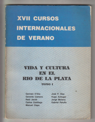 Uruguay Vida Y Cultura En Años 20 Cursos Verano 1986 Varios