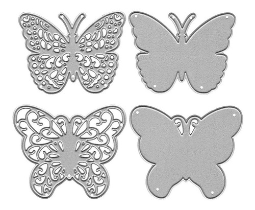 4 Troquele Corte Mariposa 3d Metal Plantilla Estampado