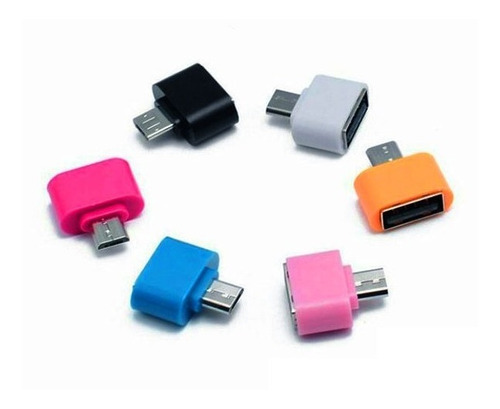 Mayoreo 20pzs Adaptador Otg Usb Hembra A V8 En Blister