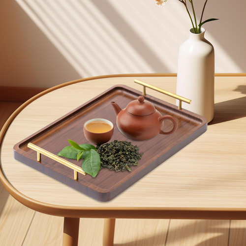 Bandeja De Madera Para Servir, Bandeja Para Mesa De 40x30cm