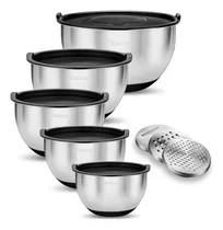 Comprar Velaze Tazones De Mezcla Con Tapas Herméticas, 5 Piezas...