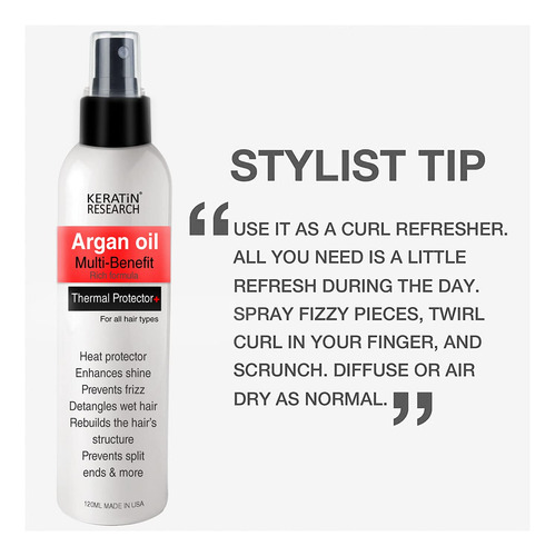 Spray Protector Térmico Para El Cabello: Mejora El Brillo, E