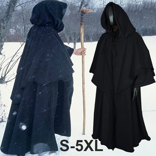 Disfraz Medieval, Capa Con Capucha, Bata De Monje, Capa