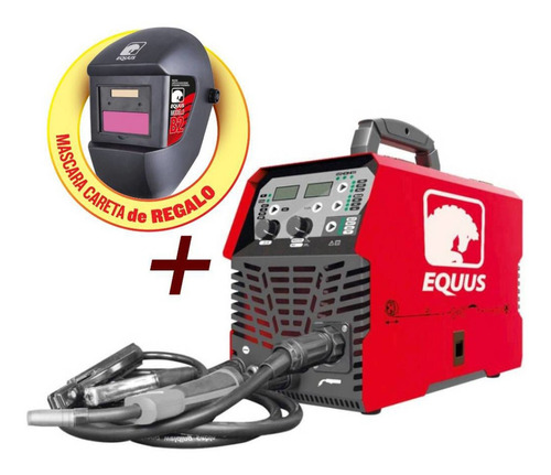 Soldadora Equus Inverter Mig-mma-tig Lift 3 En 1 200a Careta