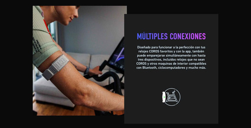 Pulsometro Heart Rate Monitor Frecuencia Cardiaca Coros Gris U