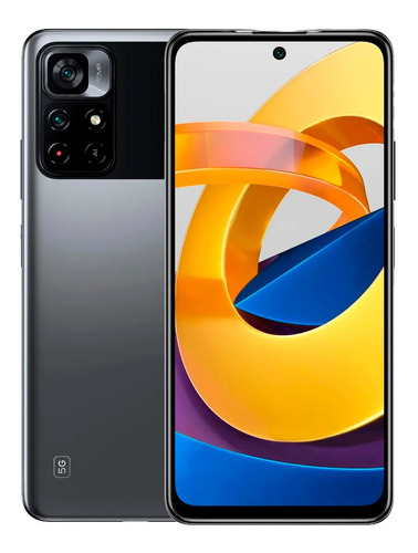 Imagen 1 de 4 de Celular Poco M4 Pro 5g Power Black 128gb + 6gb Ram 12m Garan