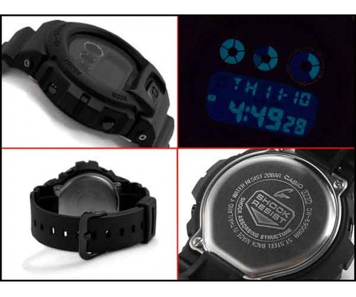 Relógio Casio G-shock Preto Dw-6900bb-1dr + Garantia + Nfe