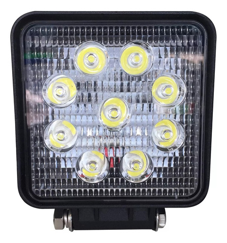 Luz Foco Neblinero Led 27w 4x4 Auto Camion Cuadrado+garantia