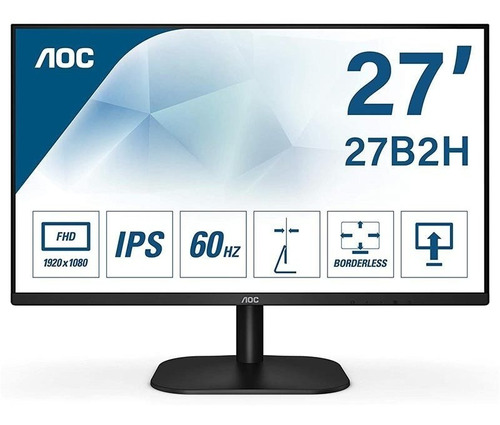 Monitor Aoc 27  Full Hd Ips 1920x1080p 60hz Hdmi/vga