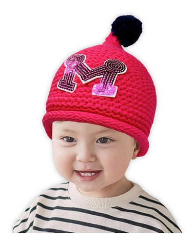 Gorro De Lana Con Chiporro Y Pompóm Para Bebés