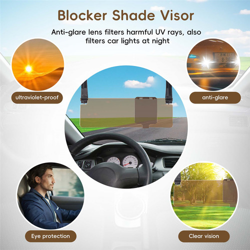 Sombra Antideslumbrante Antideslumbrante Clip On Car Hd Visi