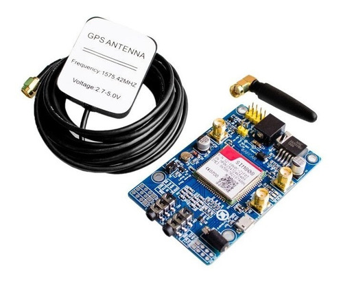 Shield Gsm Gps Gprs Sim808 Antena Dc9v Quad Band Arduino Ttl