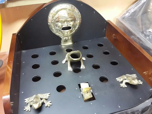 Imagen 9 de 9 de Pieza Para Juego De Sapo En Bronce Pulido Kit Completo