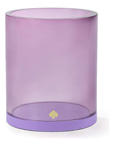 Kate Spade New York Vaso De Acrílico Morado, Soporte Resiste