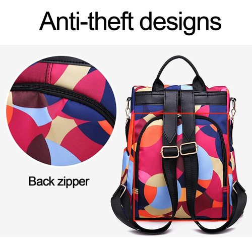 Mochila Mujer Moda Oxford Impermeable Antirrobo Para Mujer