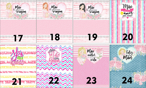 25 Mini Porta Moedas Personalizados - Dia Das Mães